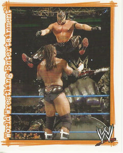 WWE Topps Superstars Uncovered 2007 Sticker Collection Rey Mysterio No.124