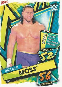 WWE Topps Slam Attax 2021 Trading Card Riddick Moss No.125