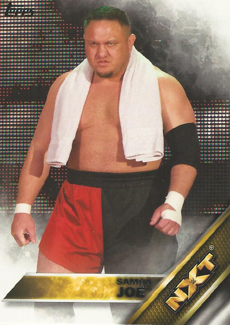 WWE Topps 2016 Trading Cards Samoa Joe No.25