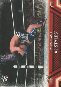 WWE Topps Then Now Forever 2017 Trading Card AJ Styles No.F25