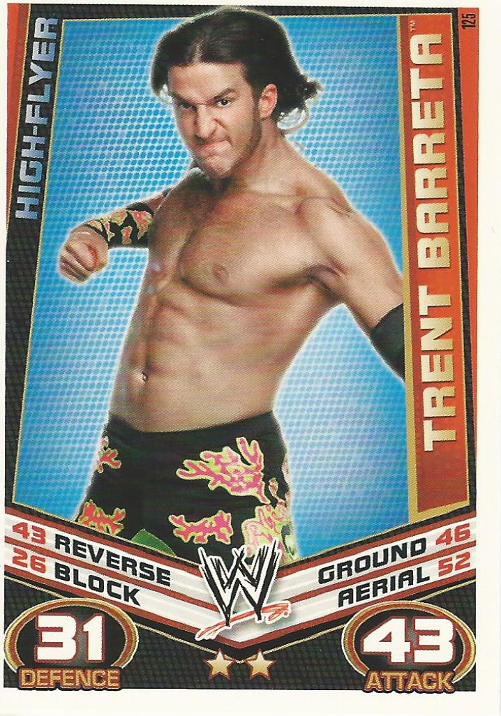 WWE Topps Slam Attax Rebellion 2012 Trading Card Trent Barreta No.125