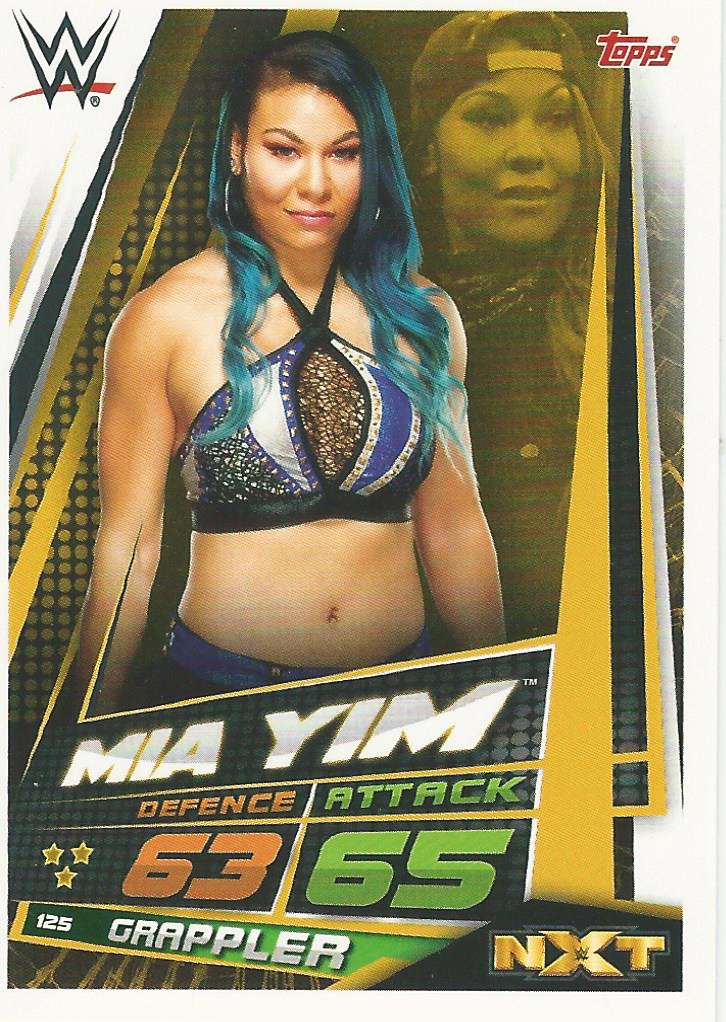 WWE Topps Slam Attax Universe 2019 Trading Card Mia Yim No.125