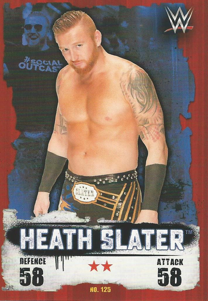 WWE Topps Slam Attax Takeover 2016 Trading Card Heath Slater No.125