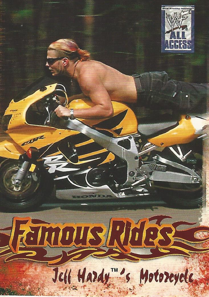 WWF Fleer All Access Trading Cards 2002 Famous Rides FR 9 of 12 Jeff Hardy