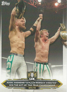 WWE Topps NXT 2020 Trading Cards Mark Andrews and Flash Morgan Webster No.25