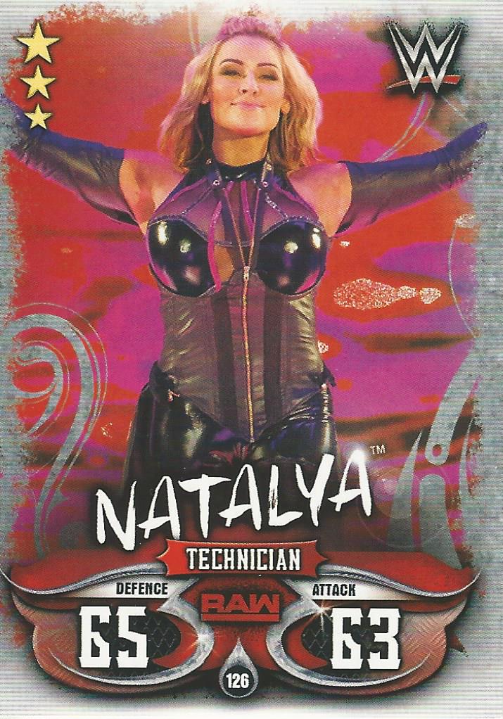 WWE Topps Slam Attax Live 2018 Trading Card Natalya No.126