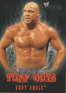 WWE Fleer Chaos Trading Card 2004 Kurt Angle TE 4 of 12
