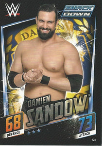 WWE Topps Slam Attax 2015 Then Now Forever Trading Card Damien Sandow No.126