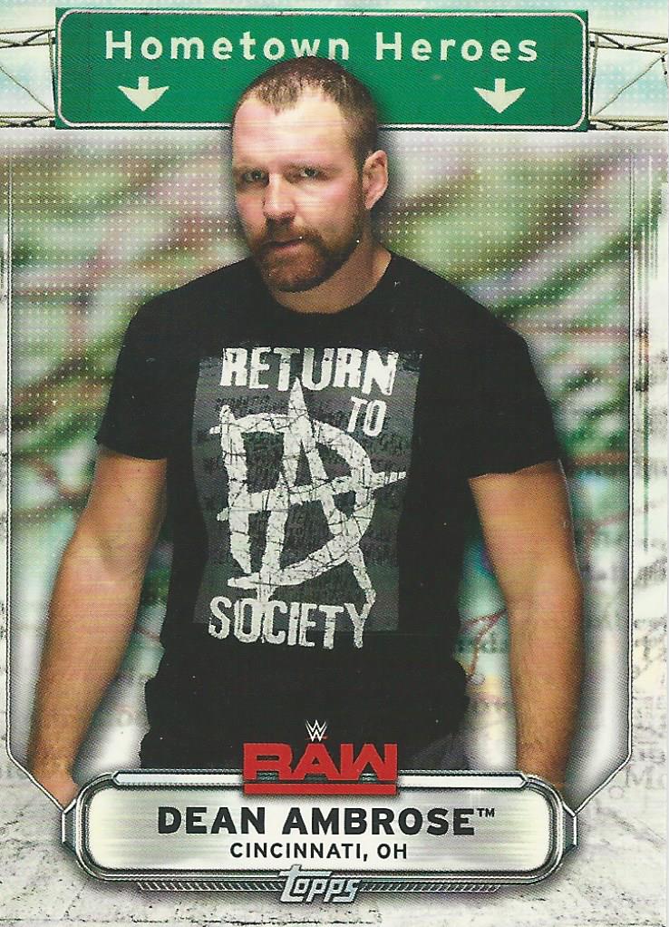 WWE Topps Raw 2019 Trading Card Dean Ambrose HH-12