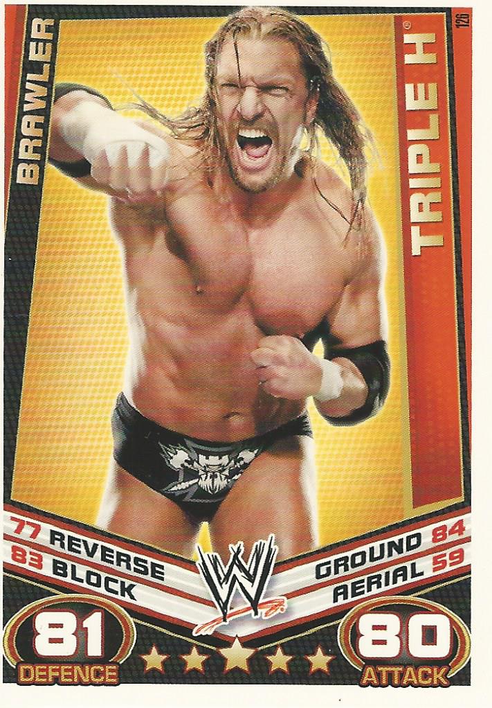 WWE Topps Slam Attax Rebellion 2012 Trading Card Triple H No.126