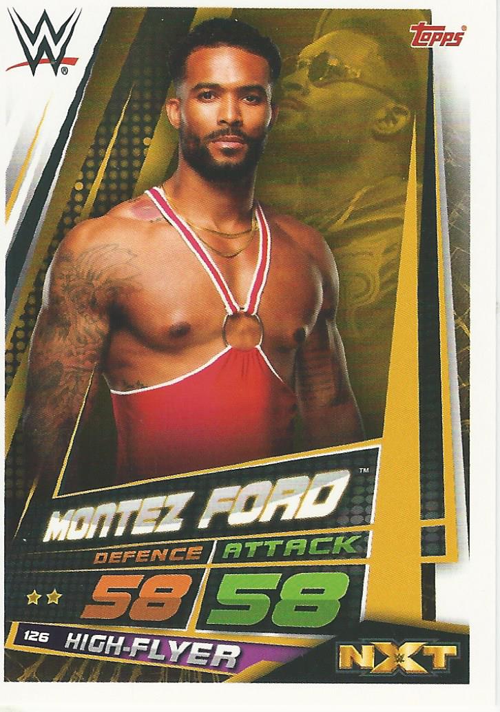 WWE Topps Slam Attax Universe 2019 Trading Card Montez Ford No.126