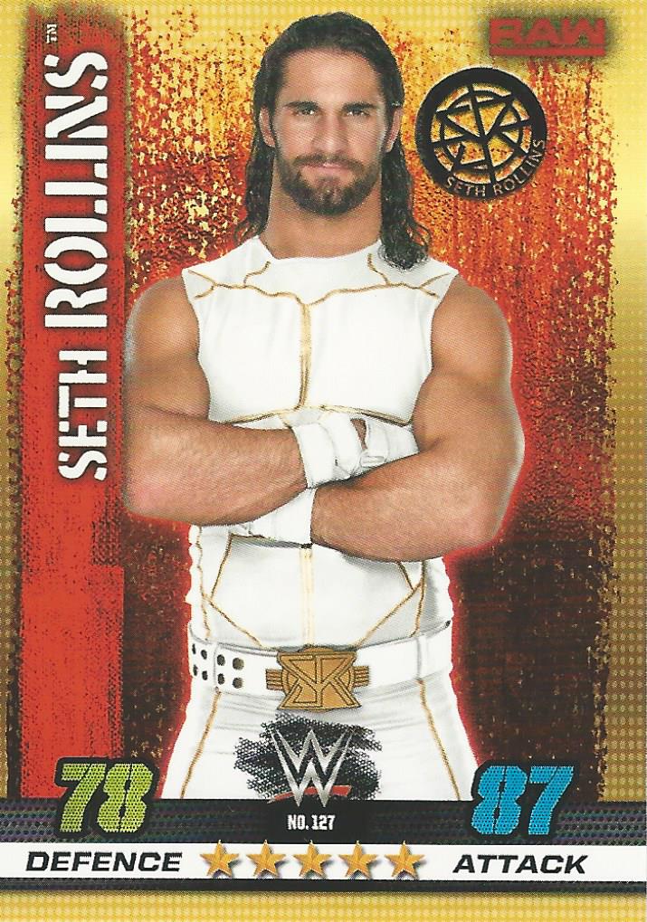 WWE Topps Slam Attax 10th Edition Trading Card 2017 Seth Rollins No.127