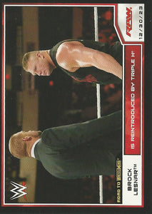 WWE Topps Road to Wrestlemania 2014 Trading Card Brock Lesnar No.67