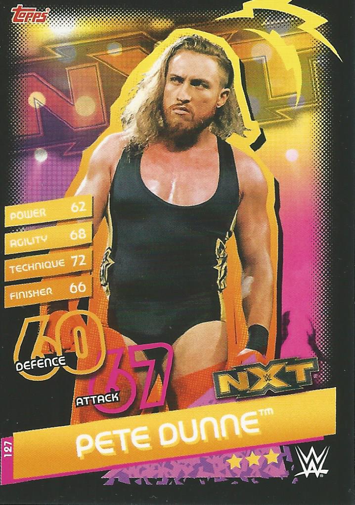 WWE Topps Slam Attax Reloaded 2020 Trading Card Pete Dunne No.127 NXT