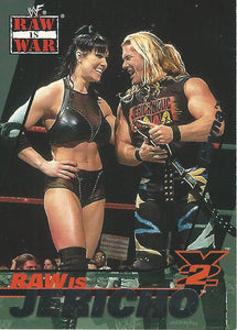 WWF Fleer Raw 2001 Trading Cards Chris Jericho and Chyna 8 of 15