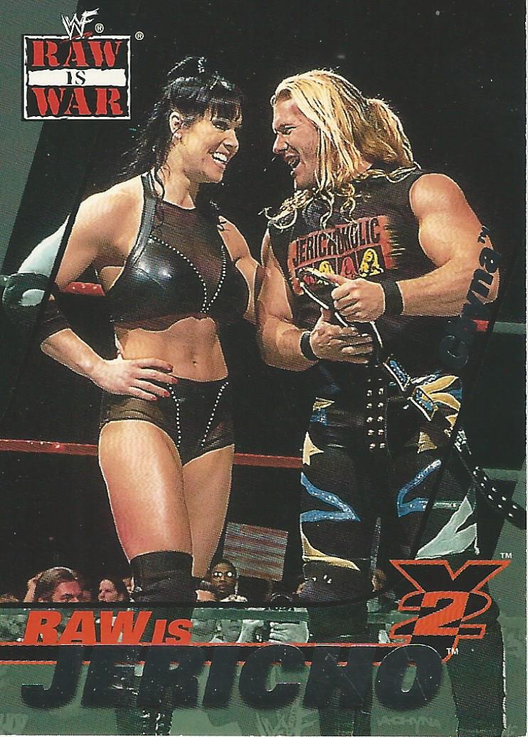 WWF Fleer Raw 2001 Trading Cards Chris Jericho and Chyna 8 of 15
