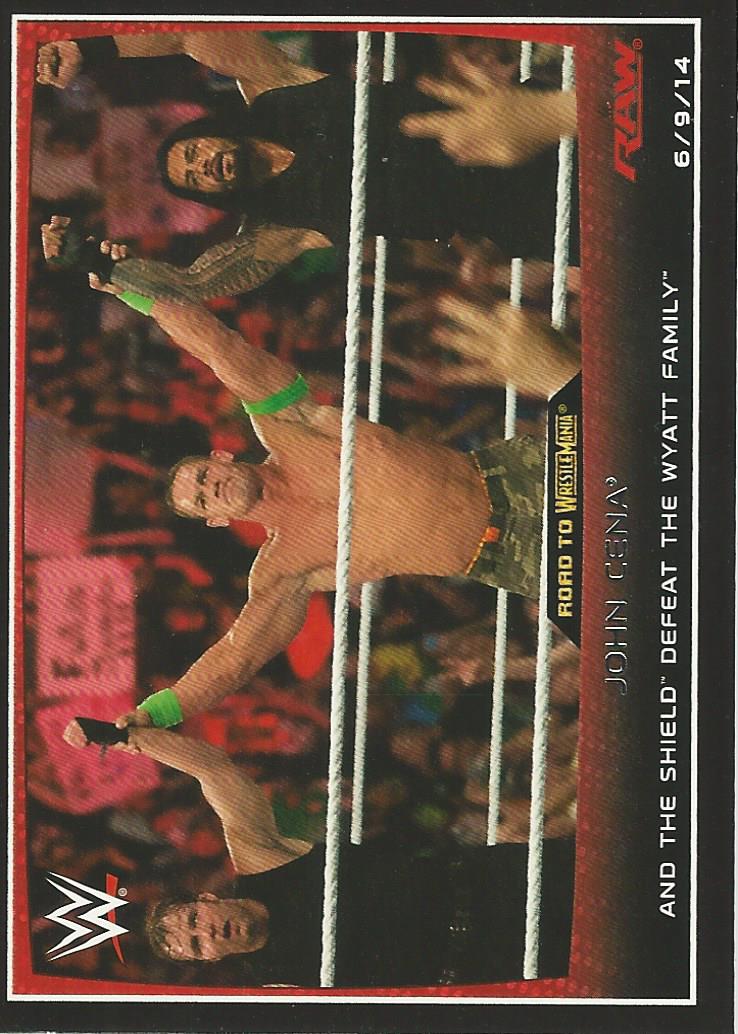 WWE Topps Road to Wrestlemania 2015 Trading Cards John Cena No.27