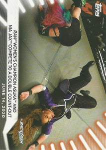 WWE Topps Women Division 2021 Trading Card Asuka and Nia Jax No.27