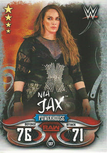 WWE Topps Slam Attax Live 2018 Trading Card Nia Jax No.127