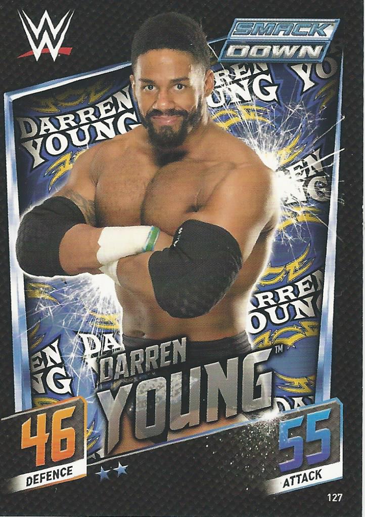 WWE Topps Slam Attax 2015 Then Now Forever Trading Card Darren Young No.127