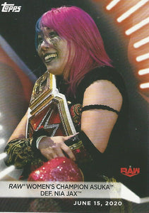 WWE Topps Women Division 2021 Trading Card Asuka No.28