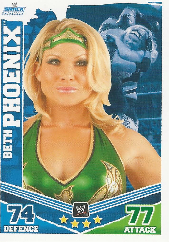 WWE Topps Slam Attax Mayhem 2010 Trading Card Beth Phoenix No.128