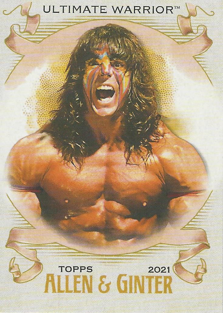 WWE Topps Heritage 2021 Trading Card Ultimate Warrior AG-28