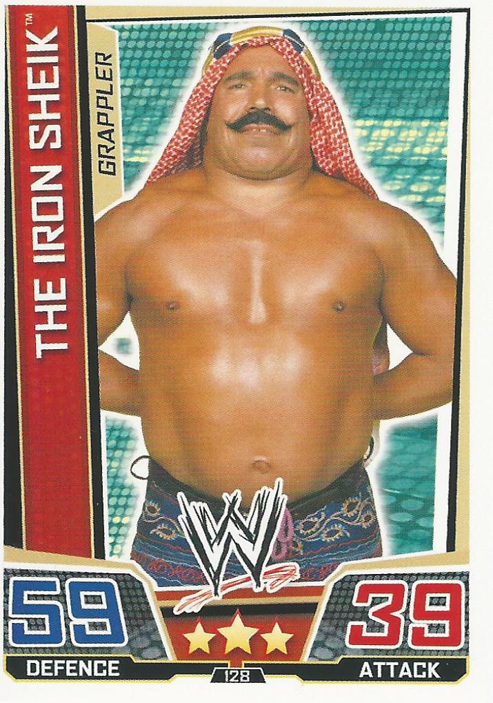 WWE Slam Attax Superstars 2013 Trading Card Iron Sheik No.128