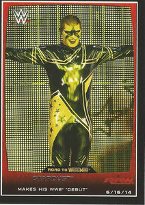 WWE Topps Road to Wrestlemania 2015 Trading Cards Stardust No.28