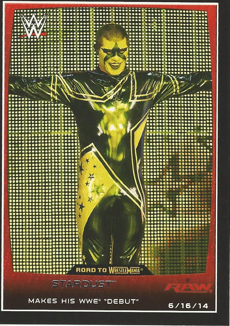 WWE Topps Road to Wrestlemania 2015 Trading Cards Stardust No.28