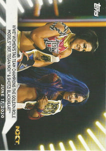 WWE Topps Women Division 2021 Trading Card Bayley and Sasha Banks No.29