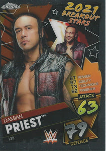 WWE Topps Slam Attax Chrome 2021 Trading Cards Damian Priest No.129