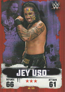 WWE Topps Slam Attax Takeover 2016 Trading Card Jey Uso No.129