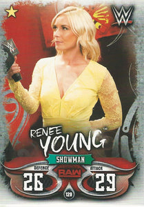 WWE Topps Slam Attax Live 2018 Trading Card Renee Young No.129