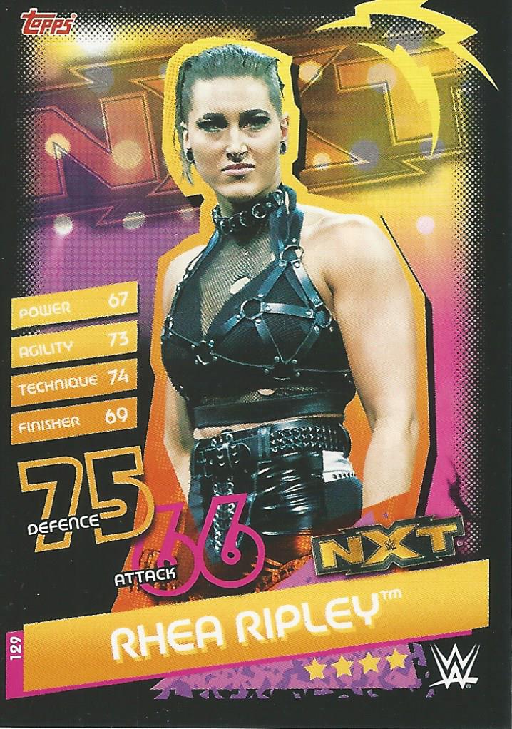 WWE Topps Slam Attax Reloaded 2020 Trading Card Rhea Ripley No.129 NXT