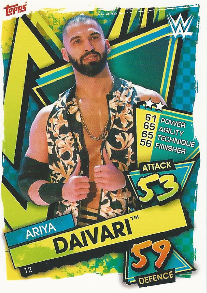 WWE Topps Slam Attax 2021 Trading Card Ariya Daivari No.12