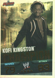 WWE Topps Slam Attax Evolution 2010 Trading Card Champion Kofi Kingston No.12