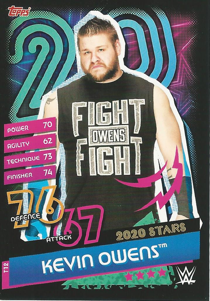 WWE Topps Slam Attax Reloaded 2020 Trading Card Kevin Owens T12