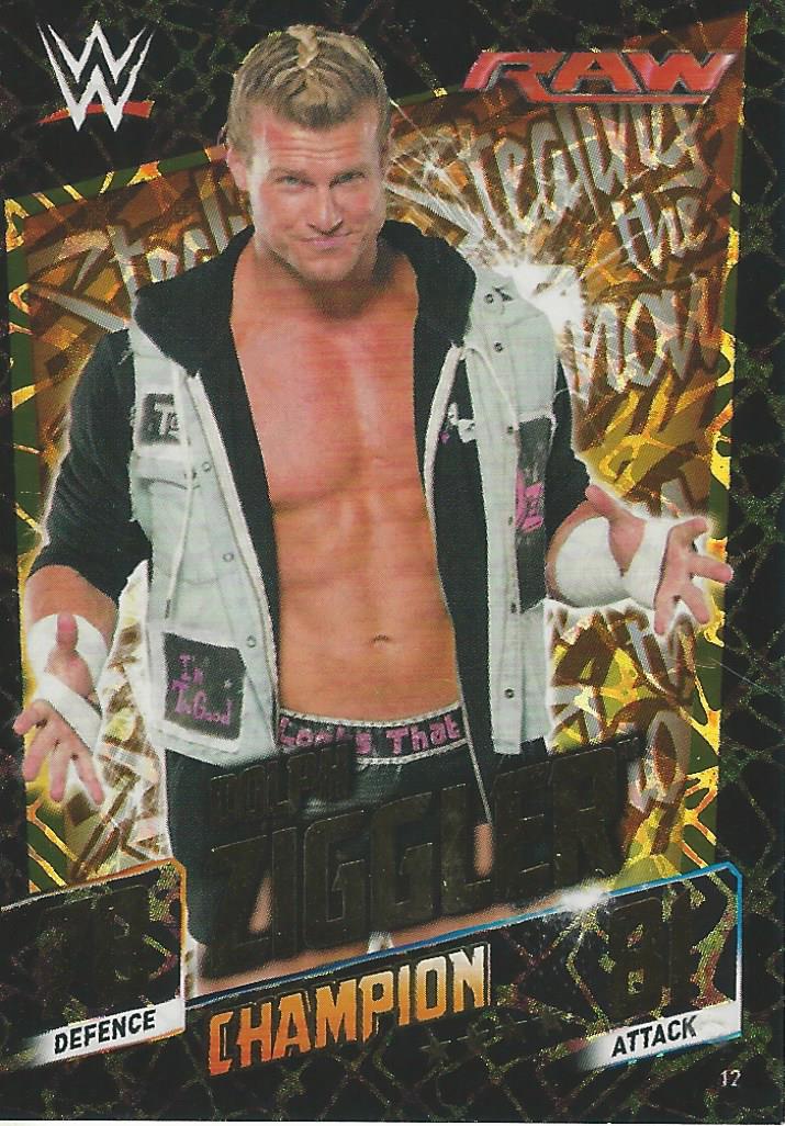 WWE Topps Slam Attax 2015 Then Now Forever Trading Card Dolph Ziggler Champion No.12