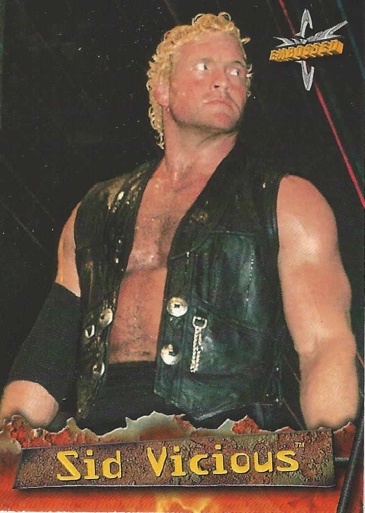 WCW Topps Embossed Trading Cards 1999 Sid Vicious No.12
