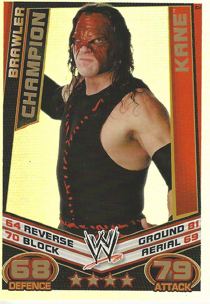 WWE Topps Slam Attax Rebellion 2012 Trading Card Kane Champion No.12