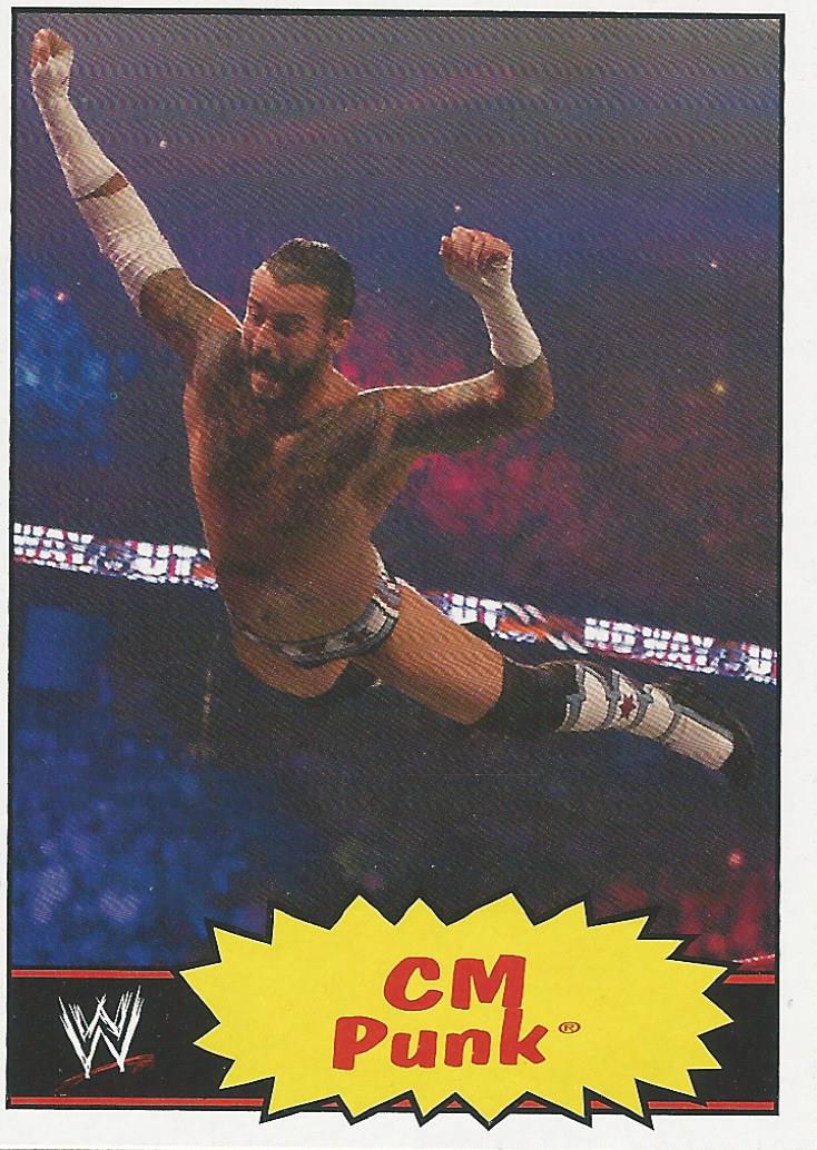 WWE Topps Heritage 2012 Trading Cards CM Punk No.12