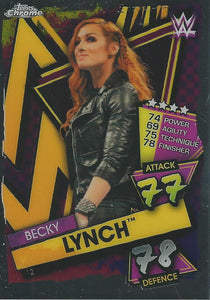 WWE Topps Slam Attax Chrome 2021 Trading Cards Becky Lynch No.12