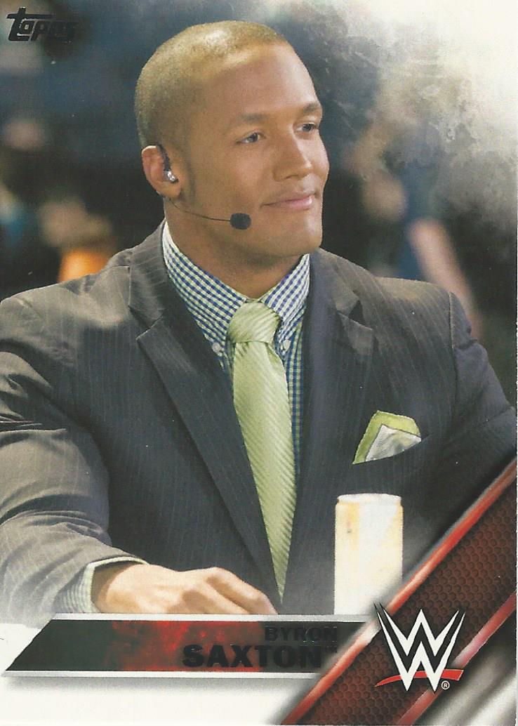 WWE Topps 2016 Trading Cards Byron Saxton No.12