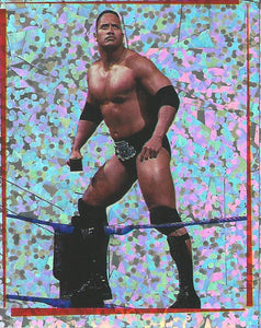 WWF Smackdown Stickers 2000 The Rock Foil No.12