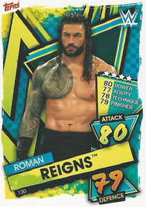 WWE Topps Slam Attax 2021 Trading Card Roman Reigns No.130