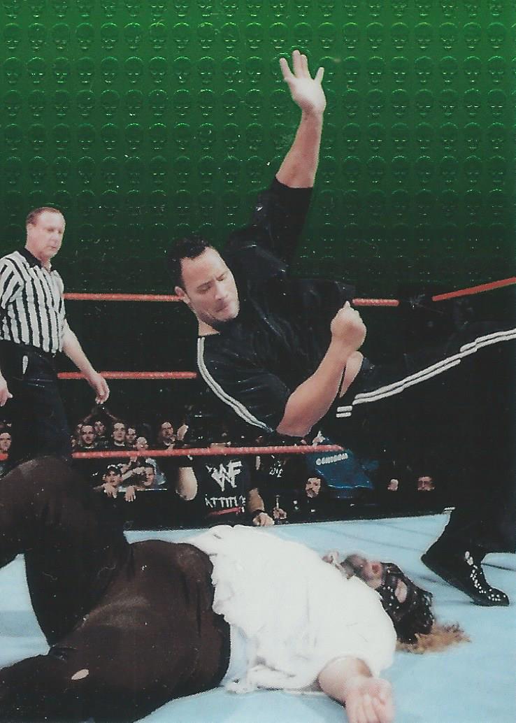 WWF Smackdown Chrome 1999 Trading Cards The Rock No.3
