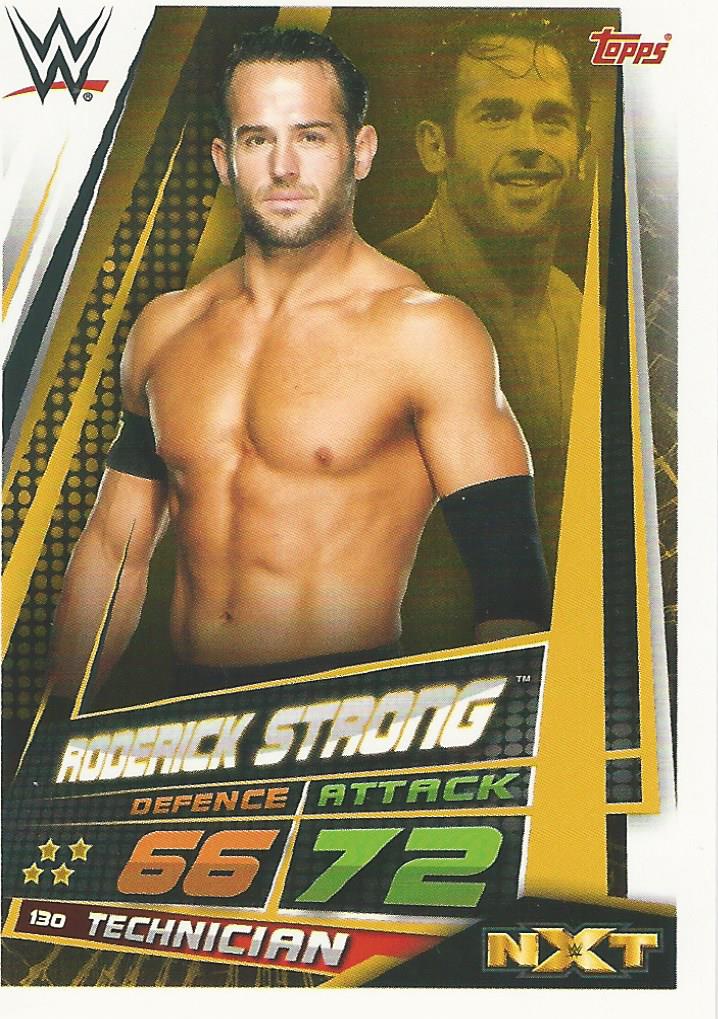 WWE Topps Slam Attax Universe 2019 Trading Card Roderick Strong No.130