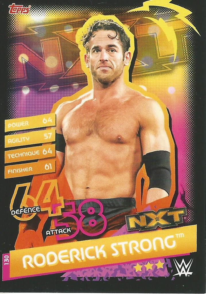 WWE Topps Slam Attax Reloaded 2020 Trading Card Roderick Strong No.130 NXT