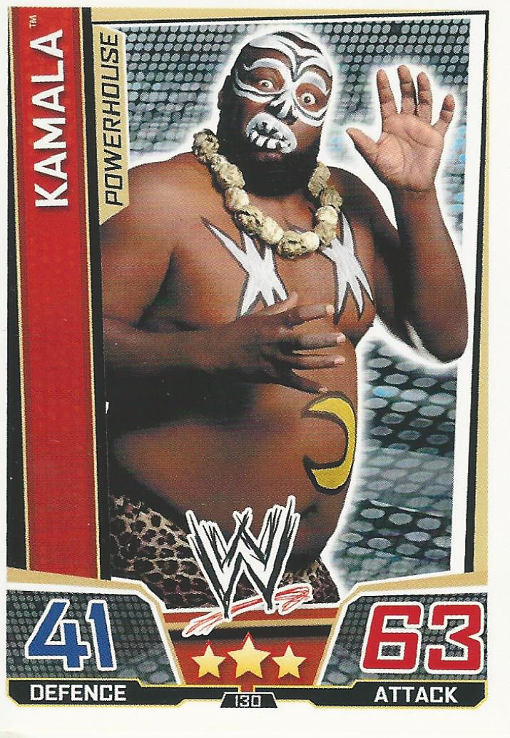 WWE Slam Attax Superstars 2013 Trading Card Kamala No.130